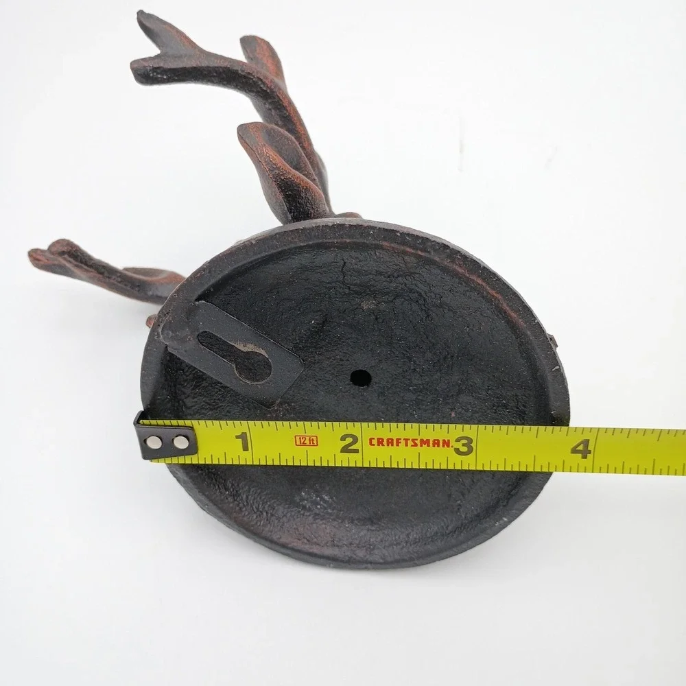 3D Deer Décor Hanging Wall Hook Coat Hook Oil Rubbed Bronze‎ Cast Metal